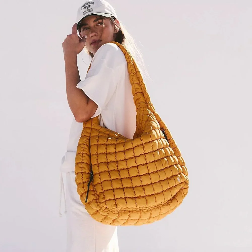 Free People FP Movement Quilted Carryall - Golden Sunrise - Picture 2 of 5